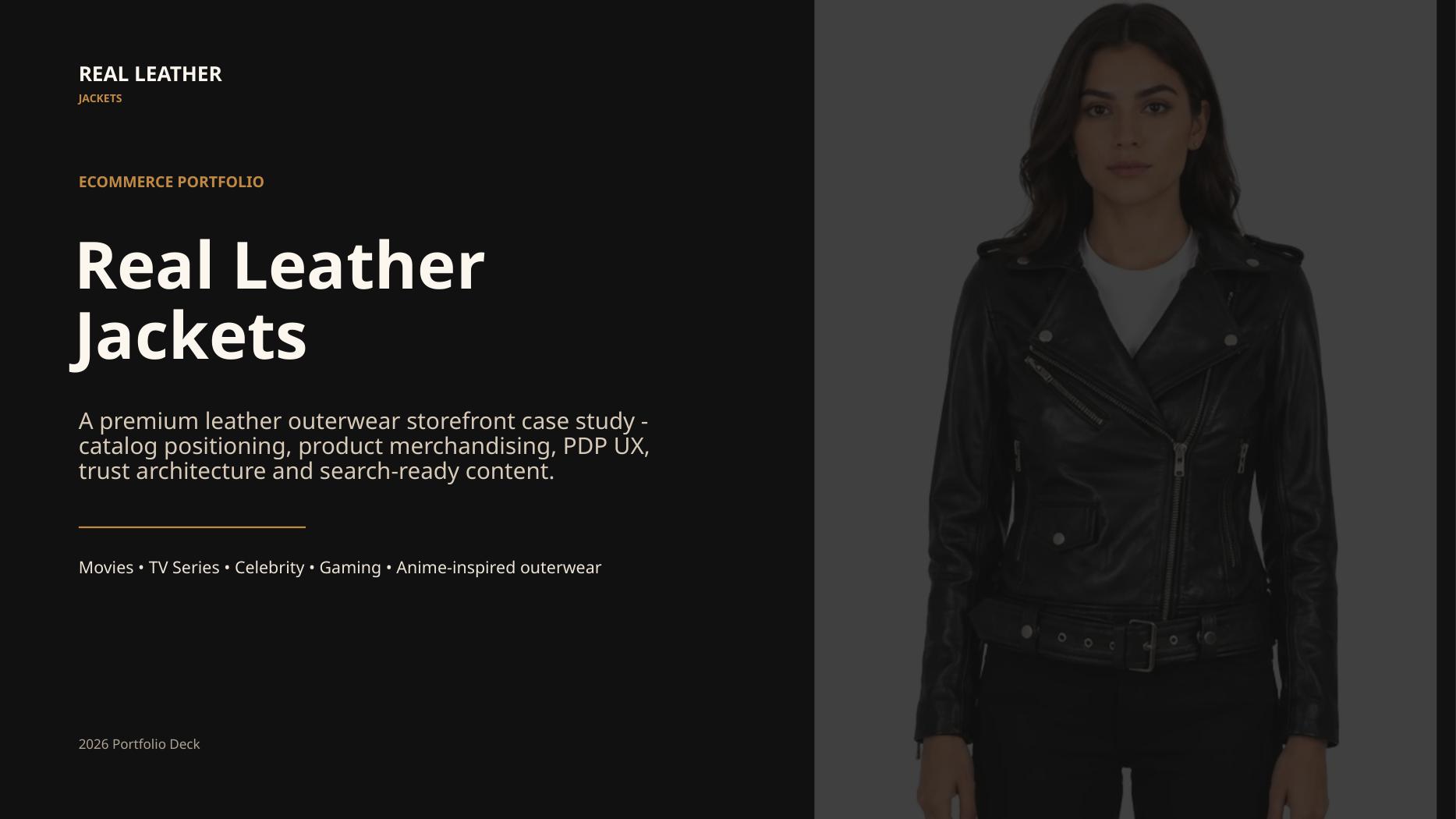 Real Leather Jackets portfolio