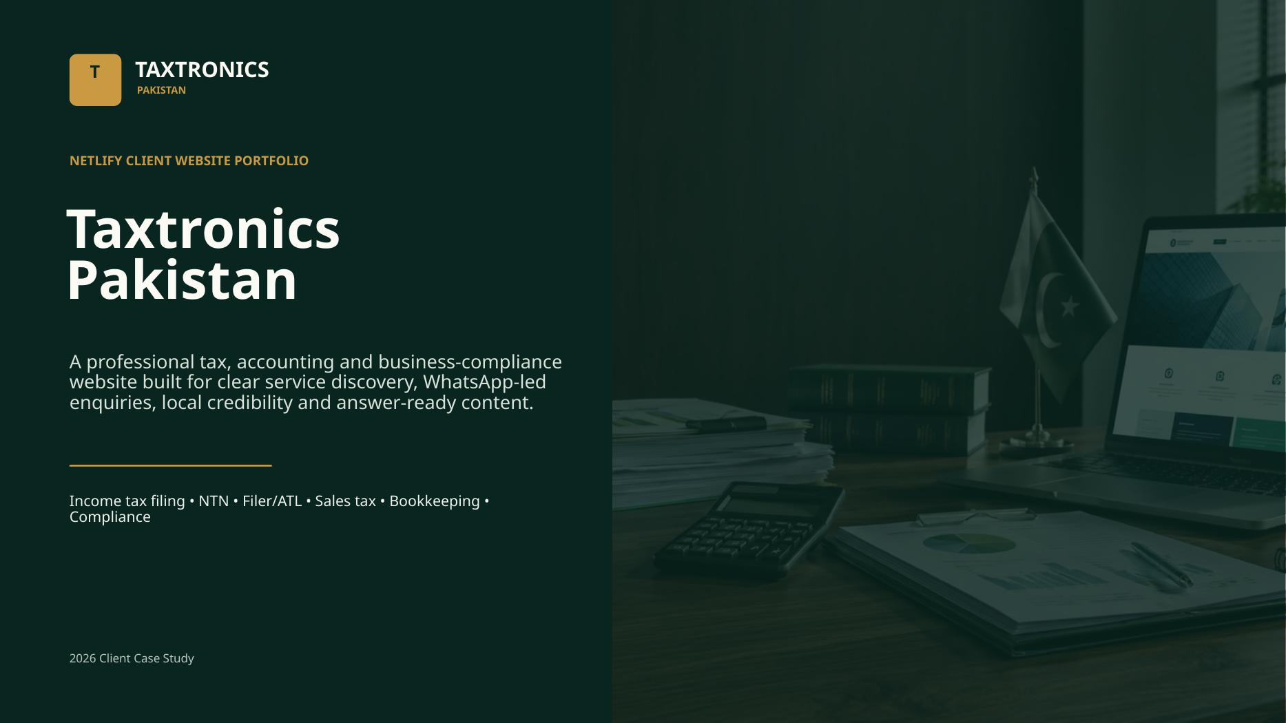 Taxtronics Pakistan portfolio